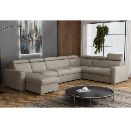 Sedací souprava Petrit U1 levá Aragon hnědošedá Sedací souprava Petrit U1 levá Aragon hnědošedá