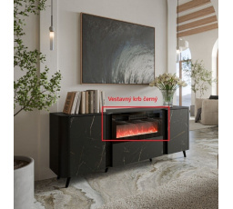 Elektrický krb IF-40FSB LED RGB černý
