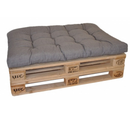 Sedák na paletu 120x80 šedý melír