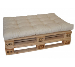 Sedák na paletu 120x80 světle béžový melír