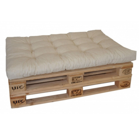 Sedák na paletu 120x80 světle béžový melír