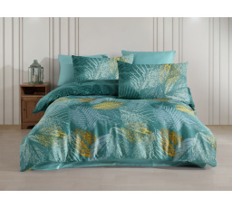 Francouzské povlečení Satén 220x220, 70x90cm Paloma green