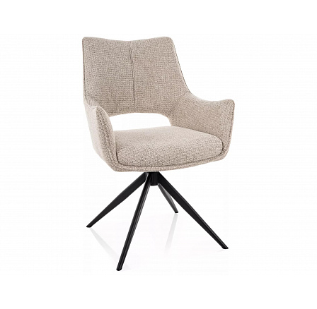 ŽIDLE FINO II NOELLE ČERNÝ RÁM / BÉŽOVÁ 30