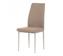 Jídelní židle, hnědá, látka, DCL-379 BR2