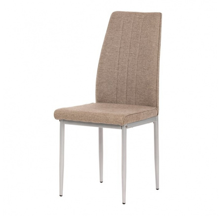 Jídelní židle, hnědá, látka, DCL-379 BR2