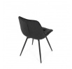 Jídelní židle, černá, látka, HC-T1130 BK2