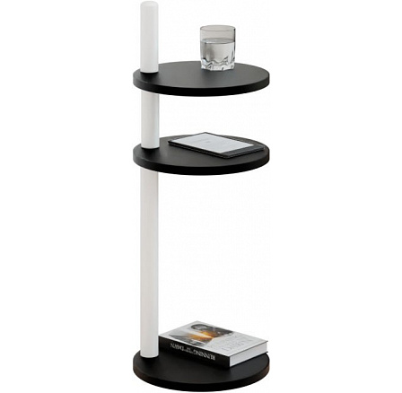 Odkládací stolek Claro II kulatý Ø30 cm – různé barvy na výběr – Černý MiniPearl, Bílý mat Odkládací stolek Claro II kulatý Ø30 cm – různé barvy na výběr – Černý MiniPearl, Bílý mat
