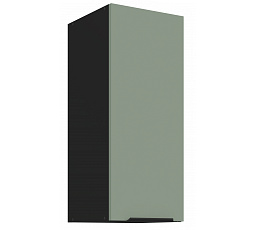Horní skříňka ARIA - 30 G-72 1F, Černá/Aquamarine