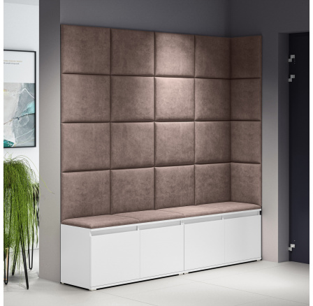 Předsíňová stěna EMI 3, Trinity 06/Bílá Předsíňová stěna EMI 3, Trinity 06/Bílá