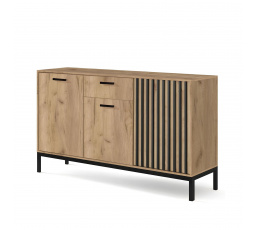 Komoda LAMINO KM-1, Dub Craft/Černá