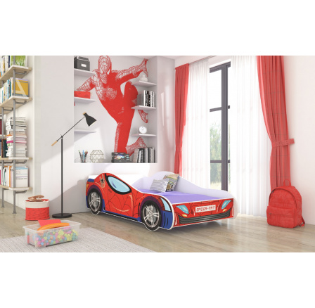 Postel s matrací SPIDER 160x80 Červená Postel s matrací SPIDER 160x80 Červená