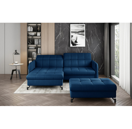 Rohová sedací souprava LORELLE + Taburet Monolith 77 110x200 Levý 1