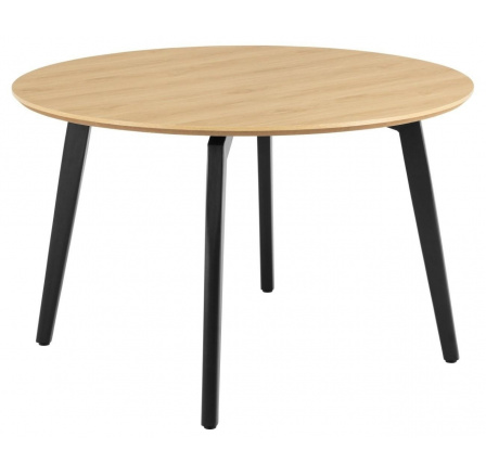 Stůl Cadiz kulatý 120cm                  přírodní/černý