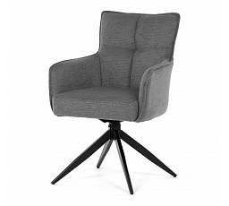 Jídelní židle, šedá, látka, DCH-P3170 GREY2