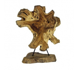 Dřevořezba - abstraktní reliéf, na podstavci