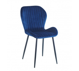 Sametová židle modrá K1-FX
