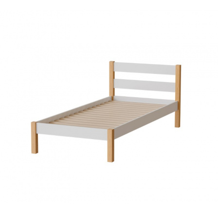 Postel "INKA" - Barva korpusu: bílá/přírodní dub