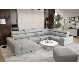 Rohová sedací souprava ROYAL MAX II průměr 230x375x185 - volitelný odstín , pravá