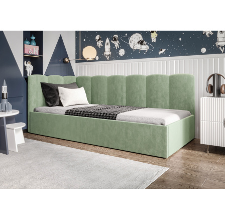 Postel SIMBA - zelená - T33, Levá strana