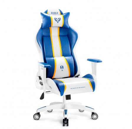 Herní křeslo One 2.0 King Size, Aqua Blue modro bílé