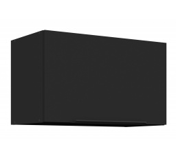 Horní skřínka SIENA - 60 GU-36 1F, Černá mat/Černá mat