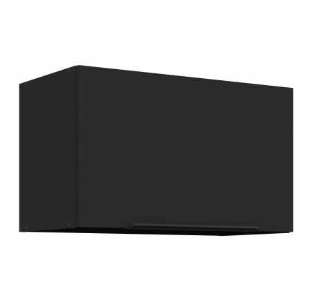 Horní skřínka SIENA - 60 GU-36 1F, Černá mat/Černá mat