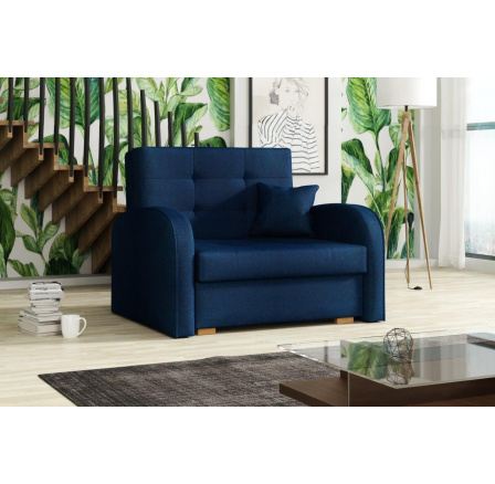 Rozkládací křeslo Vivian Gold I modré Rozkládací křeslo Vivian Gold I modré