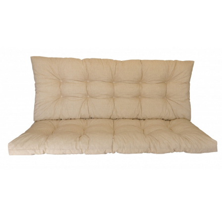 Polstr na zahradní houpačku 130 cm - látka světle béžový melír