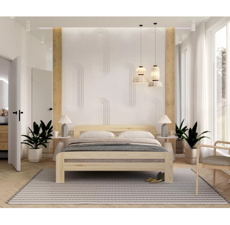 Postel OREGON borovice - 140x200 Postel OREGON borovice - 140x200