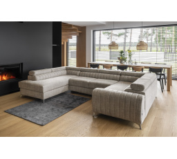 Rohová sedací souprava ve tvaru U LOUIS, Marte 20 levá