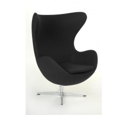 Křeslo Vejce černý kašmír 1 Premium