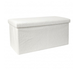 Pufa Intesi Velse boucle bílá skládací