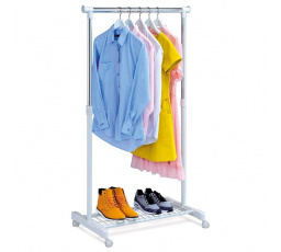 Stojan na šaty, kov, bílá, ABD-1210 WT