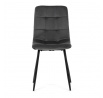 Jídelní židle, šedá, sametová látka, CT-281 GREY4
