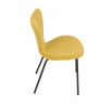 Jídelní židle, žlutá, látka, CT-S8010 YEL2