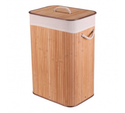 Koš prádelní - bambusový, s víkem, přírodní