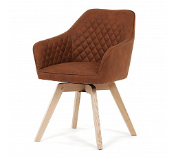 Jídelní židle, hnědá, látka vintage, DCH-435 BR3