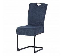 Jídelní židle, modrá, látka, DCL-E2008 BLUE2