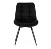 Jídelní židle, černá, látka, HC-T1130 BK2