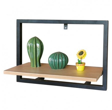 Polička, kov, hnědá, P-072 OAK Polička, kov, hnědá, P-072 OAK