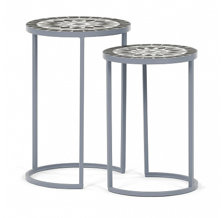 Stojan na květiny 35x35x52cm, keramika, šedá, US1501