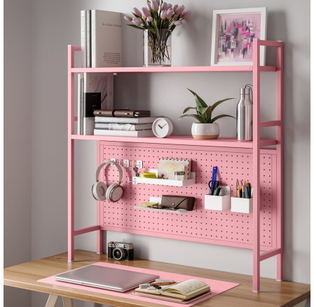 Kovový nástavec na stůl WENDY, 1150 x 980 x 220 mm, růžový