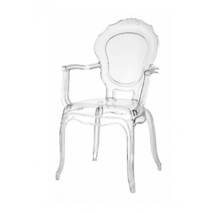 Jídelní židle s područemi KING, Transparent Jídelní židle s područemi KING, Transparent