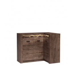 Komoda INDIANAPOLIS I15, tmavý jasan