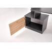 Psací stůl MISO, Grafitový/Dub Artisan