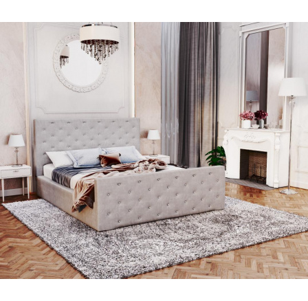 Čalouněná postel - PASSION TRINITY (GREY) - 90 x 200