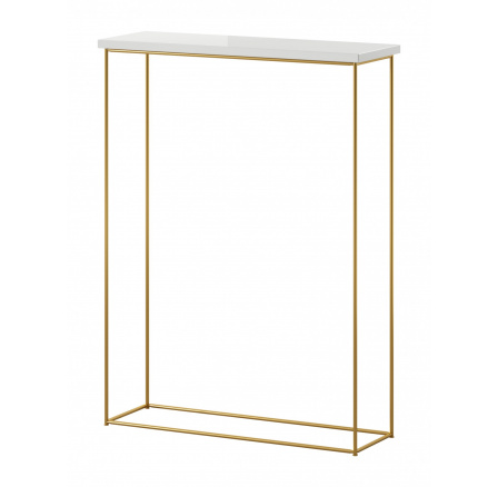 Konzole Sili Zlatý+Bílý Lesk