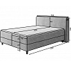 Čalouněná postel - boxspring CORTIKO 140x200, Modullo 20