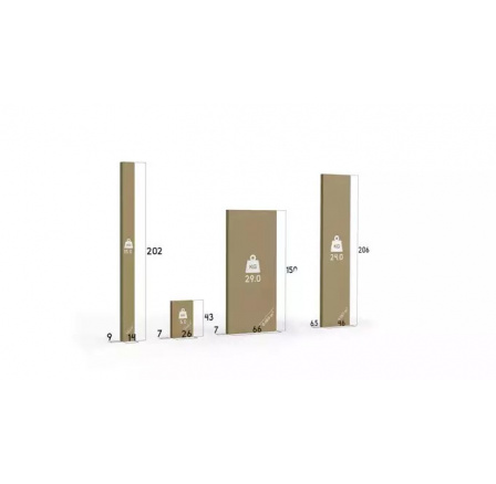 Postel PANAMAX bez matrace, 140x200 cm, Kraft