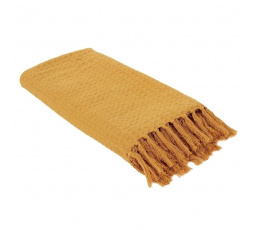 Koc/Přehoz Waffle žlutý